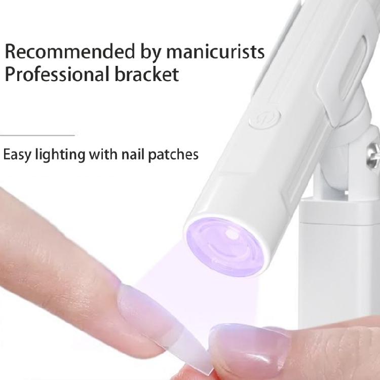 Mini UV LED Nail Lamp for Gel Nails,Handheld UV Nails Light Holders Bracket