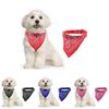 Adjustable Pet Dog Puppy Cat Neck Scarf Bandana With Leather Collar Neckerchief