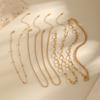 Salircon Boheemse Meervoudige Metalen Ketting Sleutelbeen Ketting Trend Exquise Strass Choker Klassieke Casual Sieraden voor Vrouwen