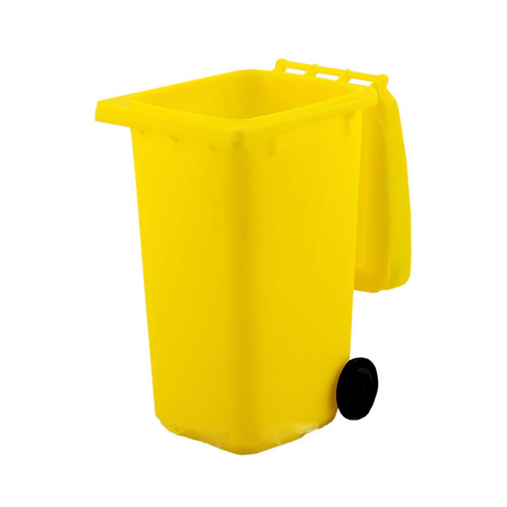 Creative Desktop Pen Holder with Lid Bin Shape, Interesting Multi-functional Pen Holder, Suitable for Cars, Bedrooms, Offices