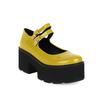 One-word buckle Mary Jane new British retro round head muffin shoes sequined single shoes Japanese platform  shoes