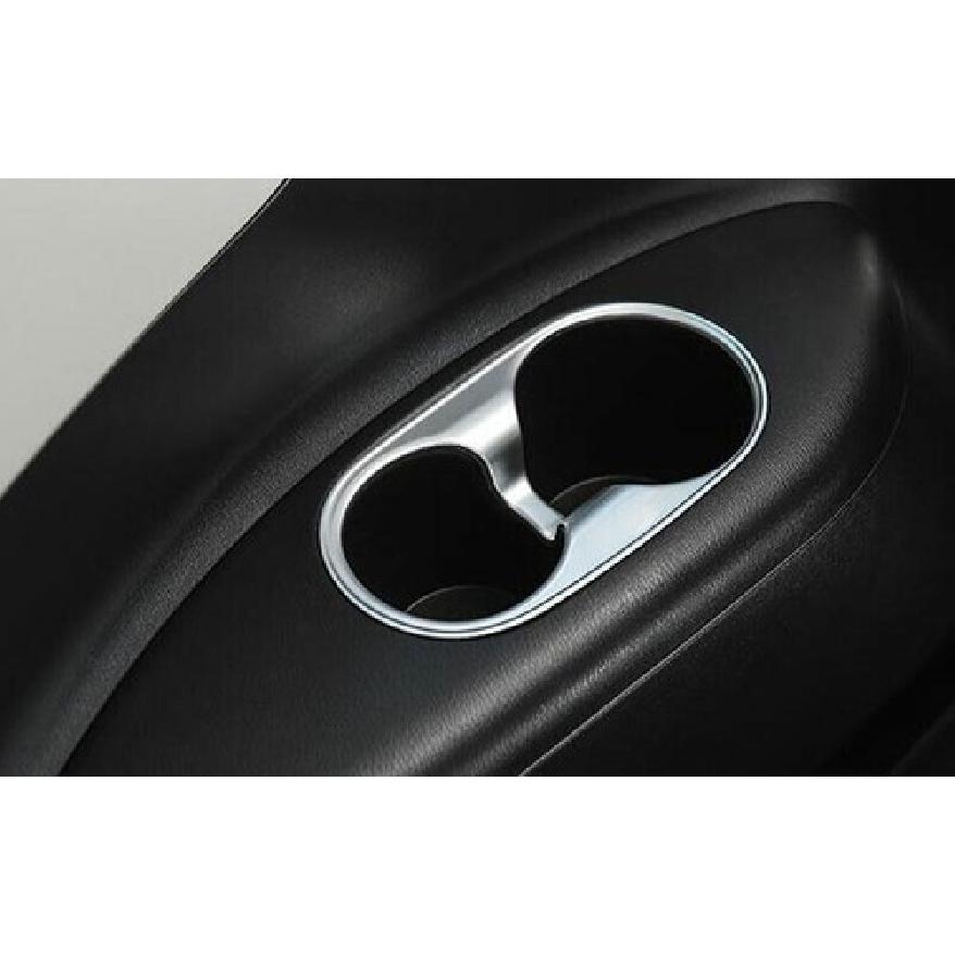 Matte Silver Central Console Water Cup Cover Trim For Nissan Armada Y62 17-
