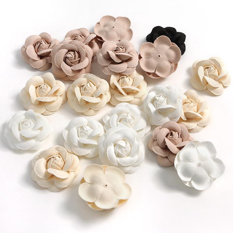 2/5Pcs Rose Artificial Flowers 5CM Fake Flowers for Home Decor Wedding Decoration DIY Craft Gifts Wreath Scrapbook Accessories