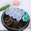 1PC Round Oval Geometric Silicone Mould DIY Epoxy Resin Mold for Jewelry Making Pendant Earrings Key Chain Accessories