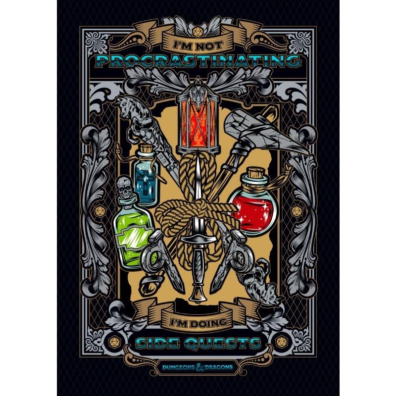 Dungeons and Dragons Slogan Collection Poster Modern Game Sign Canvas Painting Wall Art for Living Room Home Decor Mural
