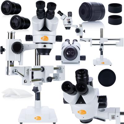 Trinokulares Stereomikroskop Jupiter Pro MSJP-T-SDMS1 – Vergrößerungsbereich 7x-270x | Ergonomischer 360°-Kopf | Hohe Optikqualität