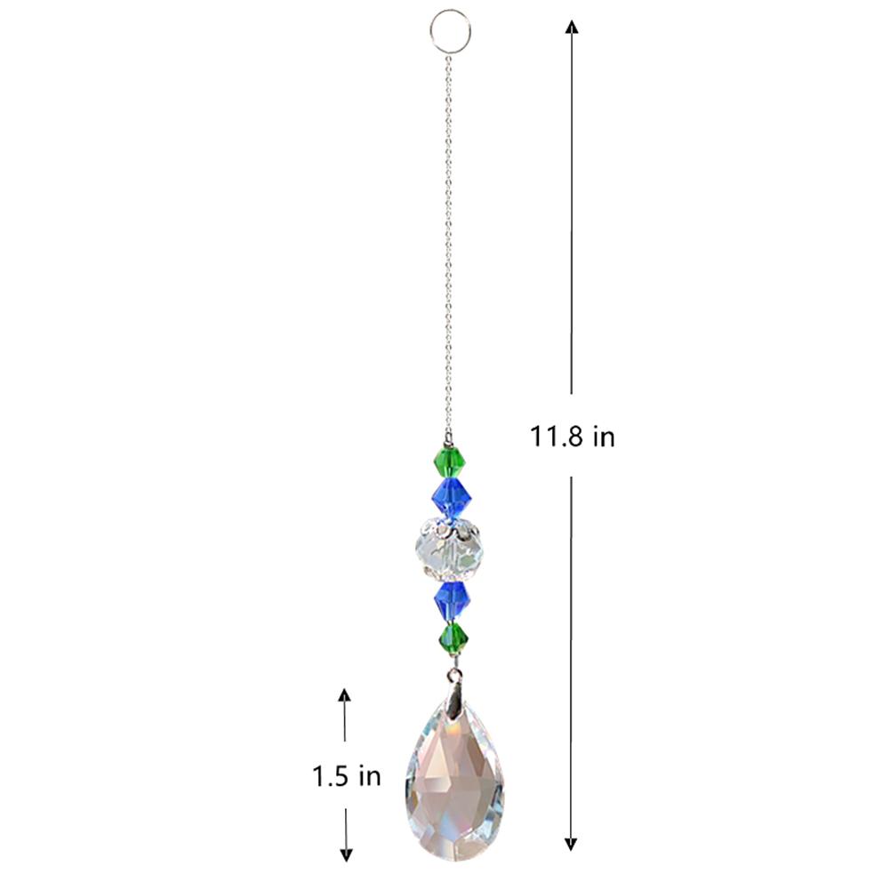 Hanging Crystal Windchimes Handmade Life Tree Pendant Craft Chain Window Car Hanging Ornament Home Outdoor Garden Decor