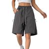 Women's Summer Work Pants Are Loose Comfortable Casual Fashionable With Multiple Pockets And Color Shorts