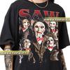 Limited SAW Horror Movie Vintage Mens Kids T Shirt, Shirt Gift For Woman and Man Unisex Mens Kids T Shirt GP02