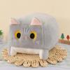 Square Cat Pillow Plush Toy Kawaii Black Cat Cushion Fluffy Soft Stuffed Animal Doll For Kids Home Decor Gift