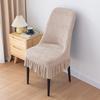 Modern Sleek Restaurant Small Curved Chair Cover Skirt Premium Elastic Chair Cover Thickened Stool Chair Cover Skirt Cover