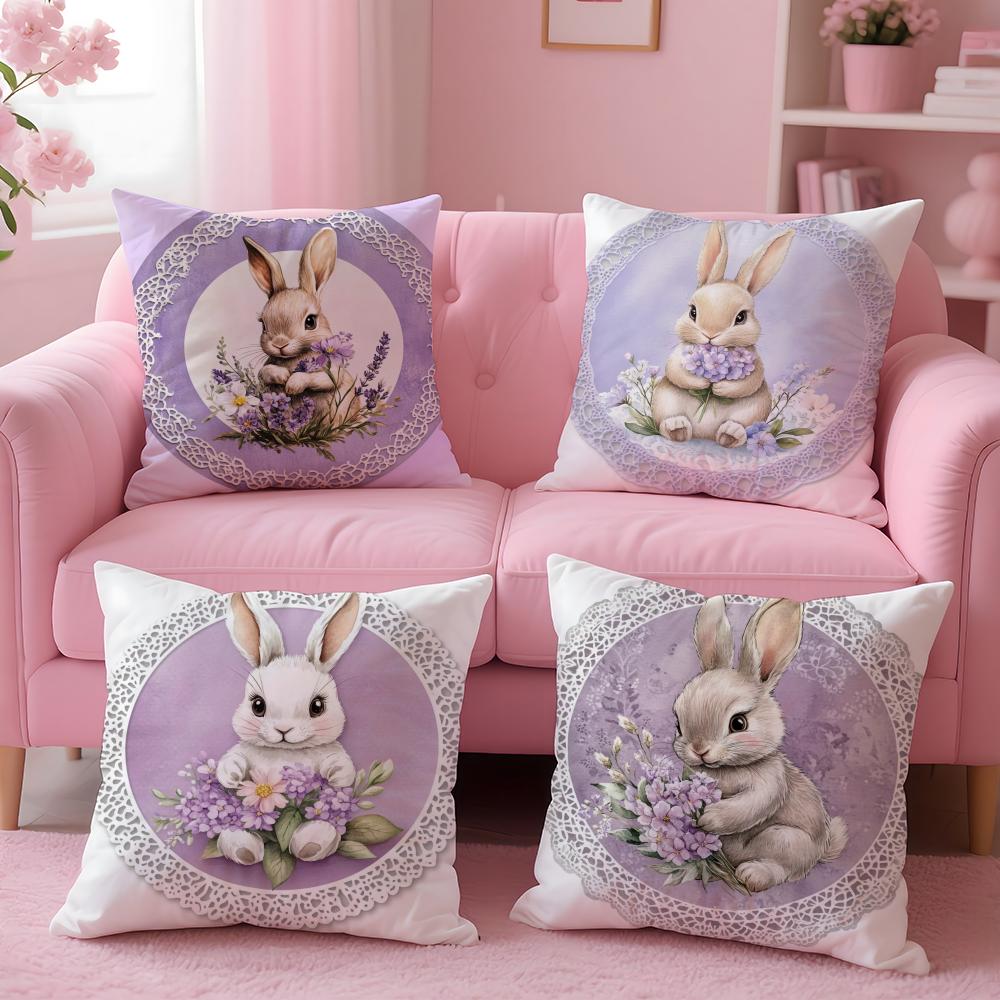Easter Cushion Cover 2-in-1 Reversible Plush Pillow Cover | Car/Sofa/Bed | Perfect Gift