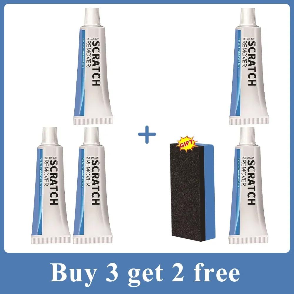 Auto NEU Kratzerentferner Autopolierpaste mit Schwamm Autolackpflege Kratzer entfernen Reparatur Beschädigter Lack Glatte Autokarosserie