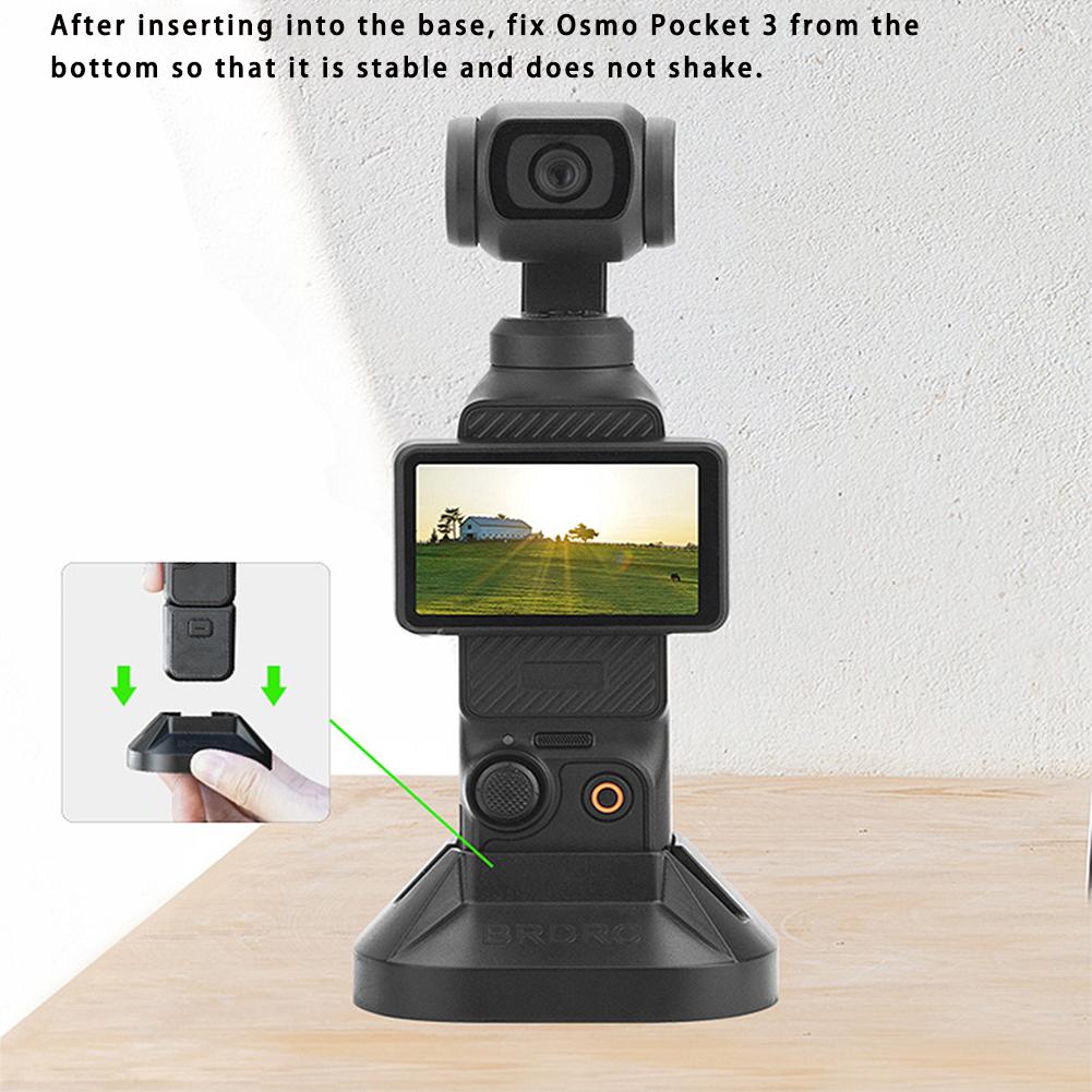 Stand Base for DJI Osmo Pocket 3 Desktop Mount Stabilizer Camera Accessories, Compatibility: Osmo Pocket 3