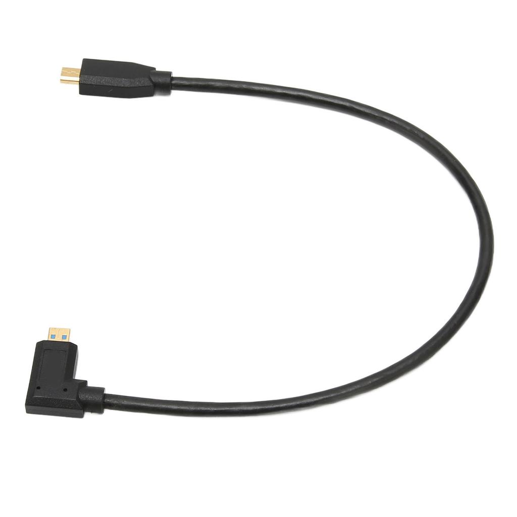 8K 60Hz Micro HD Multimedia Interface Cable Right Elbow Micro HD Multimedia Interface Male to Male Cord OD4.0mm