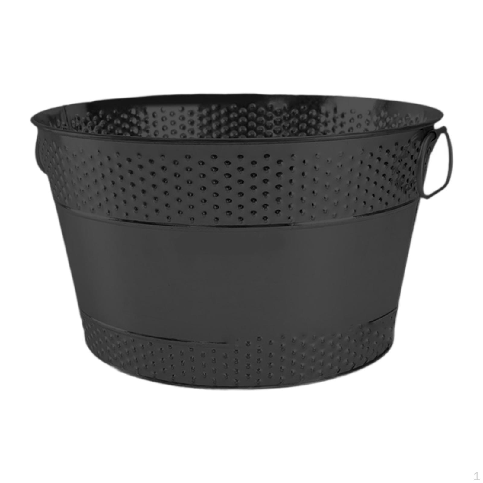 

Galvanized Iron Container for Wine And Drink Chilling чорний