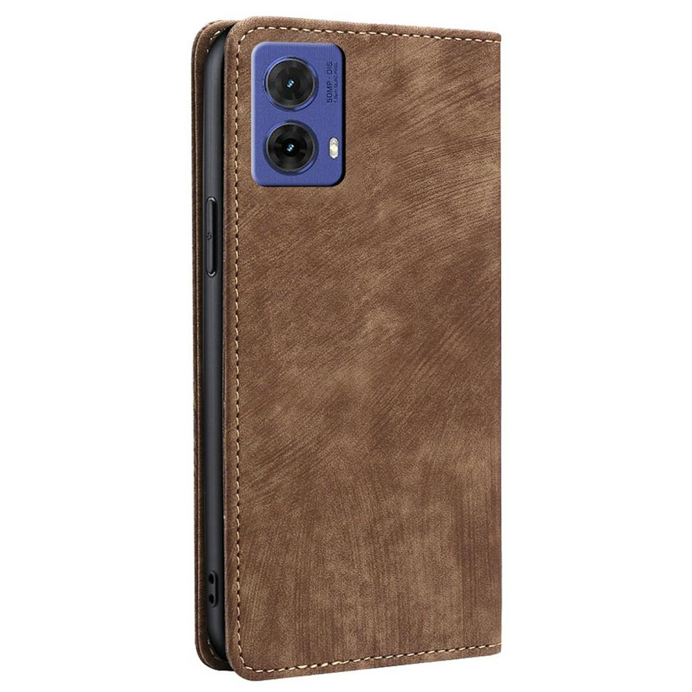 Pro Motorola Moto G85 5G/S50 Neo 5G Pouzdro RFID Blokující Peněženka Kožený Kryt na Telefon