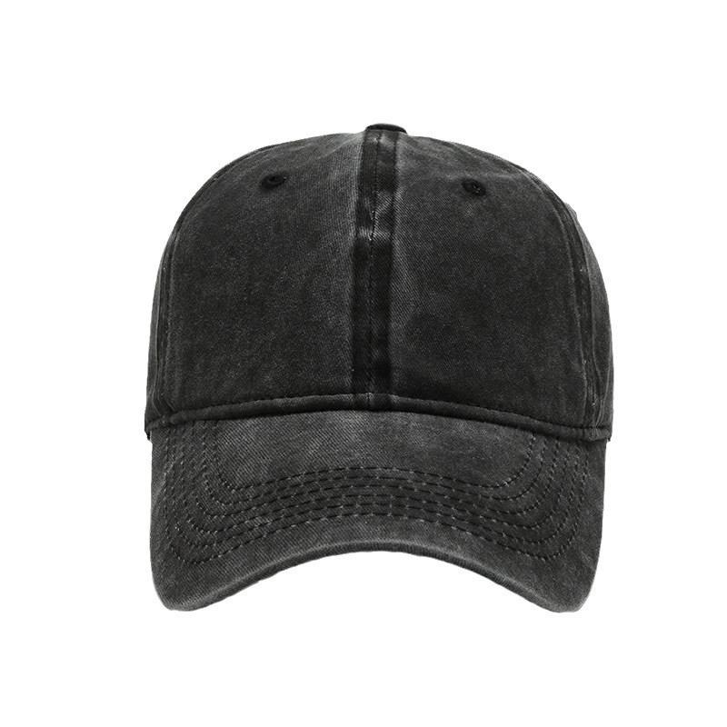 Retro Distressed Embroidered Duckbill Baseball Cap Sunshade for Men
