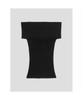 Anggae Off Shoulder Rib Top Black