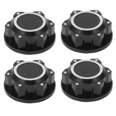 4 szt. nakrętek do kół RC, stop aluminium, antypoślizgowe, pyłoszczelne, sześciokątne nakrętki zabezpieczające koła do ARRMA 1:5 Kraton 8s RC Car Czarny