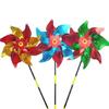 6pcs Bird Repellents Windmills Multifunction Garden Yard Party Background