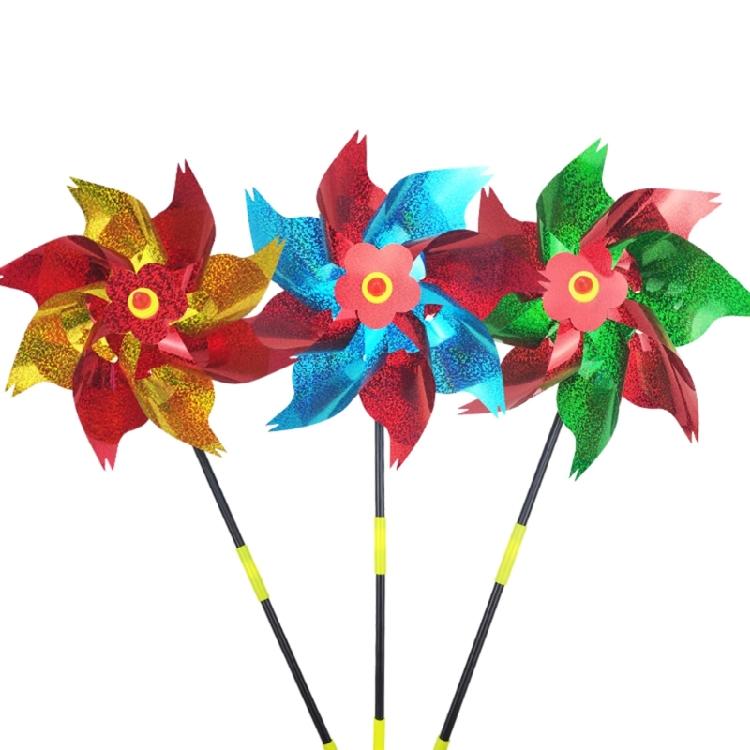 6pcs Bird Repellents Windmills Multifunction Garden Yard Party Background