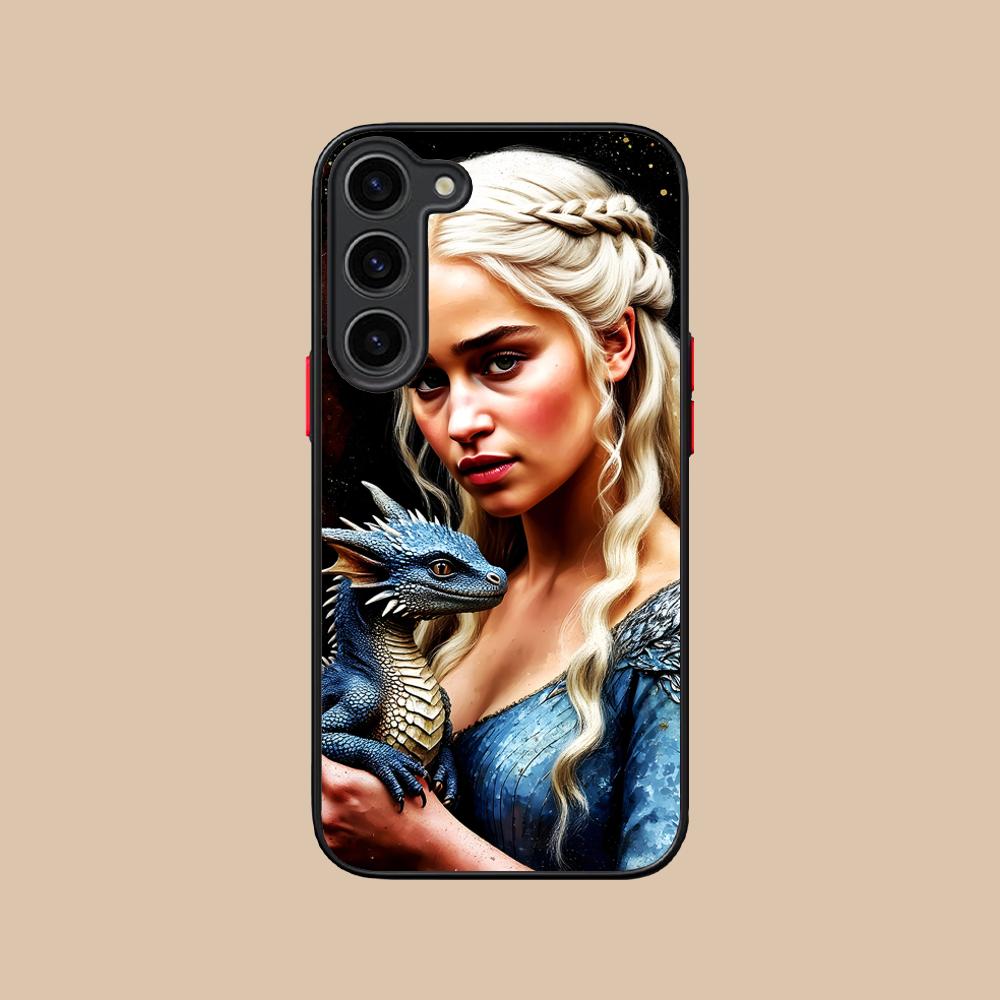 Dragon Queen Silicone Mobile Phone Case for Samsung Galaxy S26 S25 S24 S23 S22 S21 Plus FE Ultra Colorful Cover