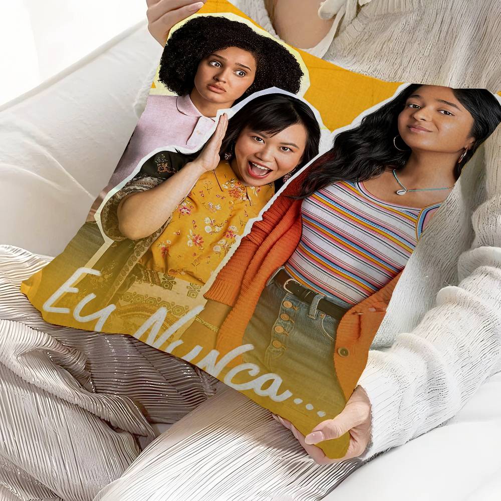 Never Have I Ever America Tv Show Office Cushion Pillowcase Car Cushion Cover45X45Cm Lumbar Pillowcase Sofa Pillowcover
