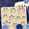 Creative Handmade Molds Christmas DIY Bake Snowflake Mold Cookie Cake Silicone Bakeware Tools Cake Decoration Accessories