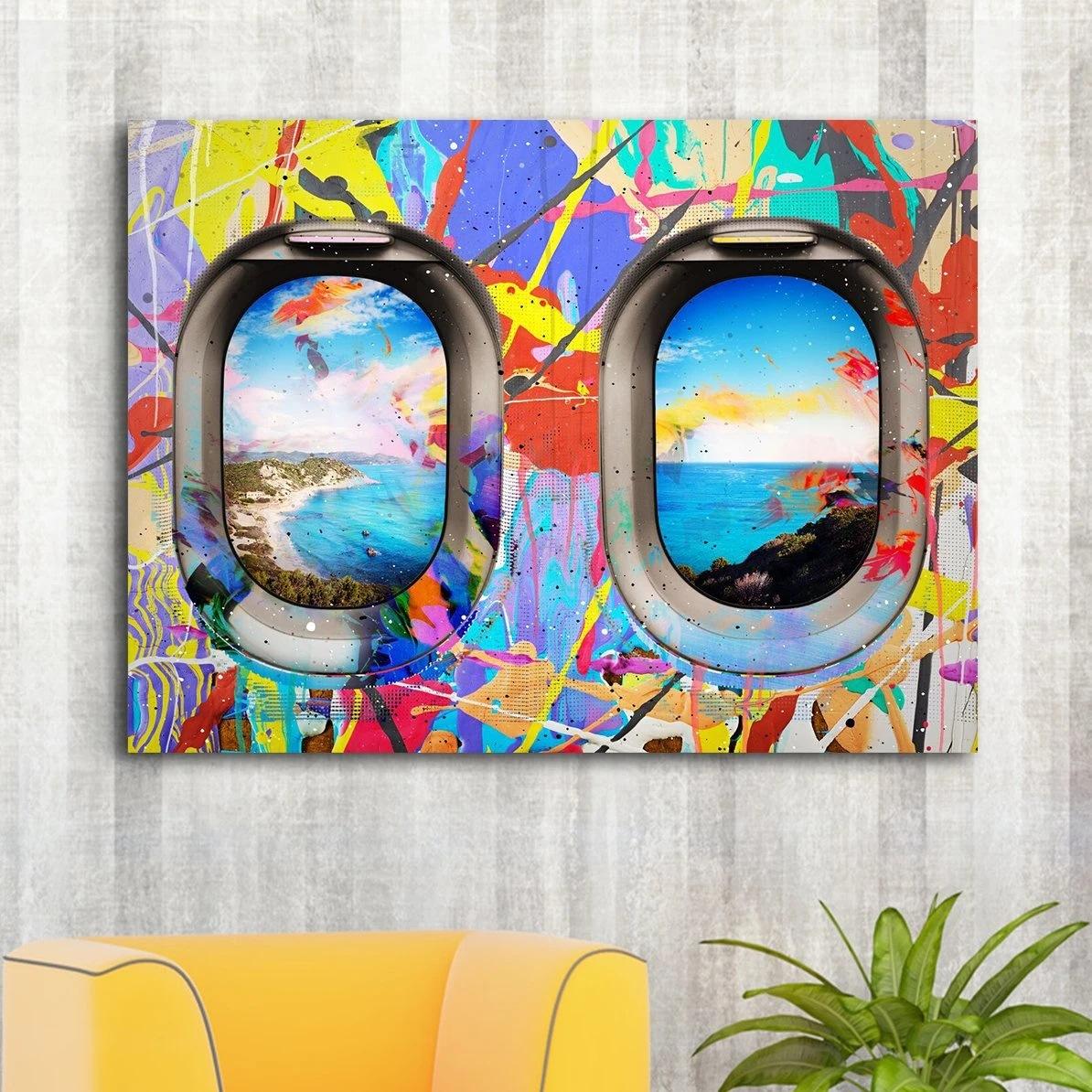 

Абстрактный пейзажный постер и принты Пляж Океан Холст Живопись Скандинавские Настенные картины для гостиной Cuadros Домашнее украшение 20x30cm