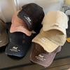 Cotton Baseball Cap With Embroidered Letters For Casual Outdoor And Sports Use