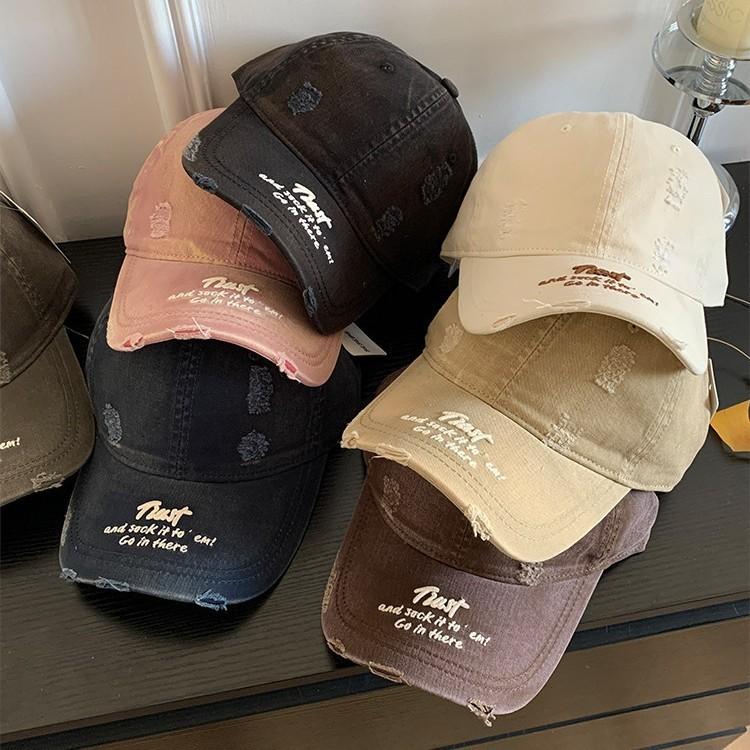 Cotton Baseball Cap With Embroidered Letters For Casual Outdoor And Sports Use