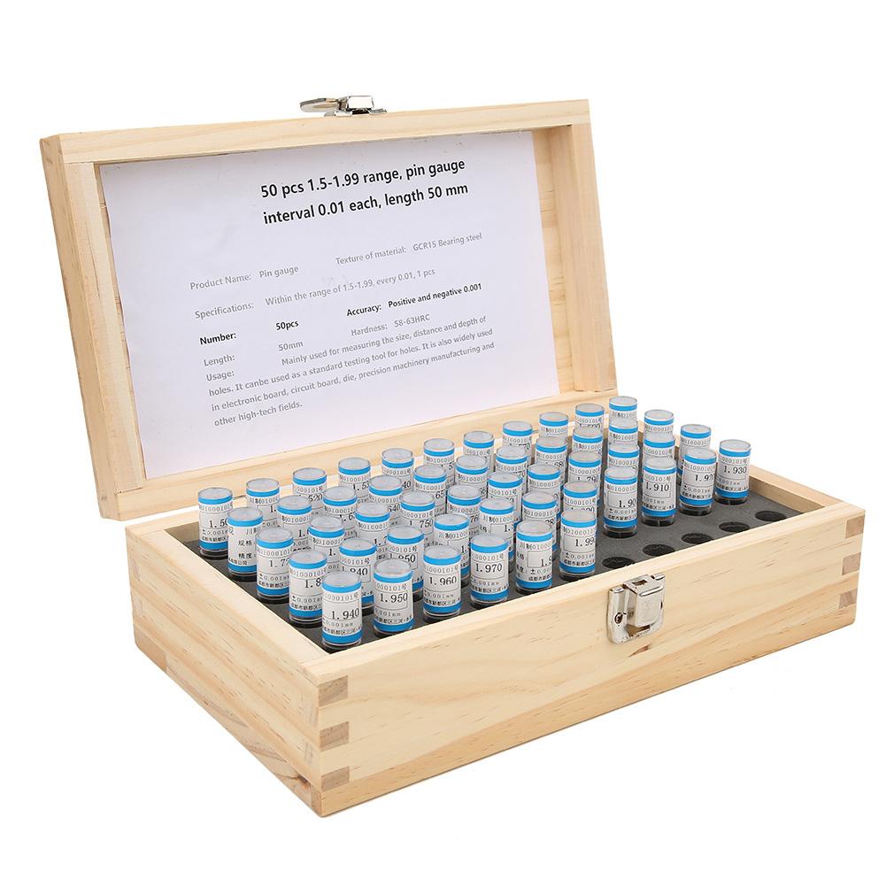 

Набор игольчатых калибров с подшипниковой сталью и гладкой поверхностью, измерительный инструмент 1,5-1,99 мм