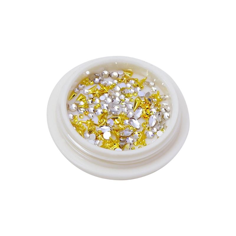 Vintage Nail Stickers Bronzing Gold Silver Nail Art Stickers Heart Nail Decals Nail Supply Nail Art Decoration for Women