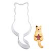 2PCS Stainless Steel Cookie Cutter Cat Shadow Cake Biscuts Cutter Fondant DIY Mold