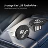 Car Logo U Disk Flash Drive Type C USB Memory For Toyota Corolla Yaris Aygo Prius RAV4 Crown CHR Camry Auris 4Runner TRD Avensis