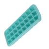 24 Grid Small Cubes Silicone Ice Tray with PP Lid Silicone Ice Mold for Home KitchenGreen