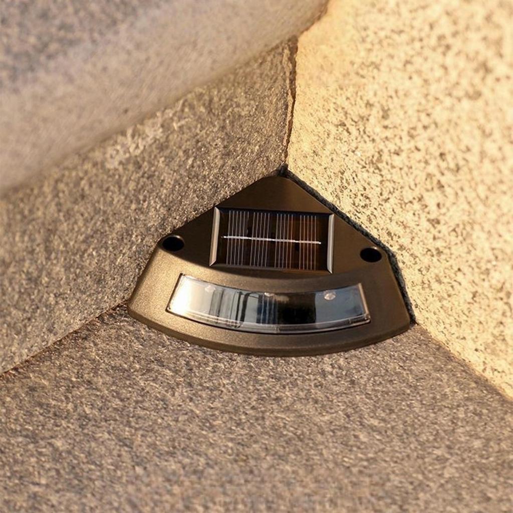 Solar Stair Lights Step Lights Outdoor Solar Powered Led Lighting Decorative Weatherproof IP65 Waterproof for House Yard Patio