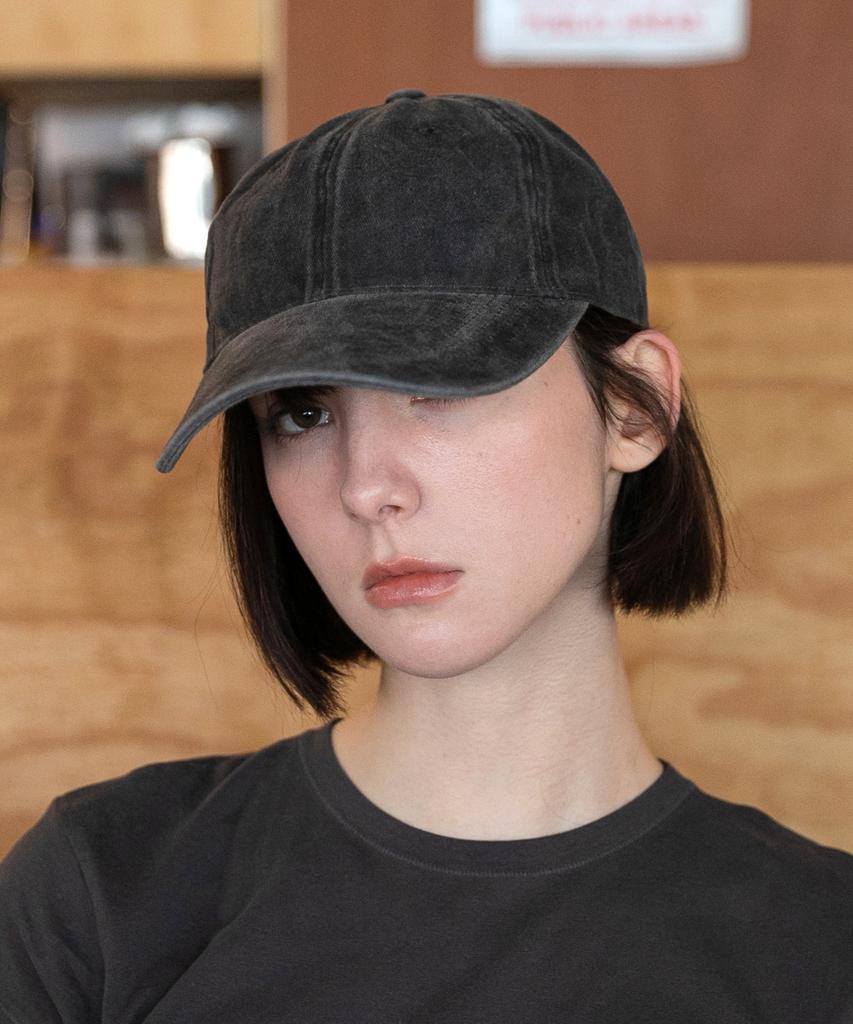 Chaebteo Standard Stone-Washed Ball Cap-Charcoal
