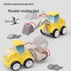Children's Inertia Construction Vehicle: Small Excavator Model Toy