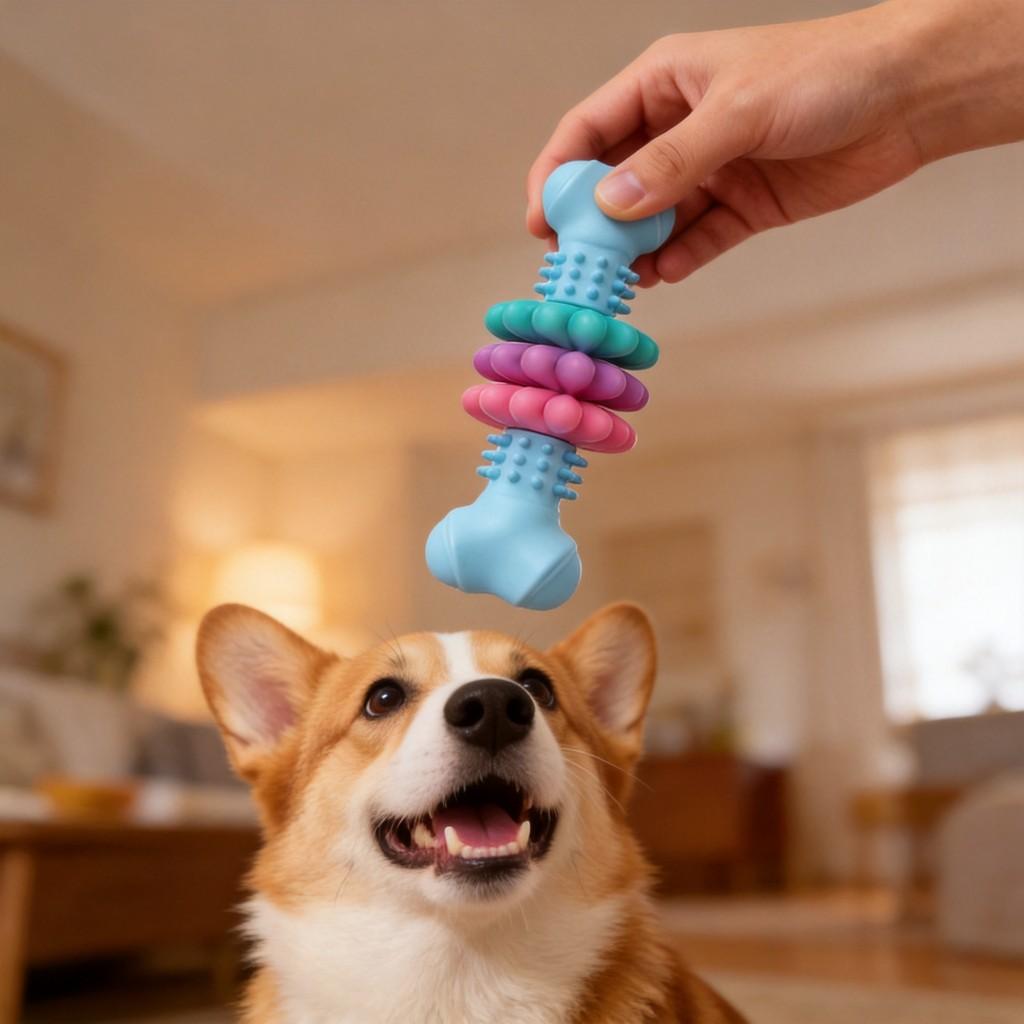 Dog Chew Toy With Durable Multisize Balls For Teething And Play