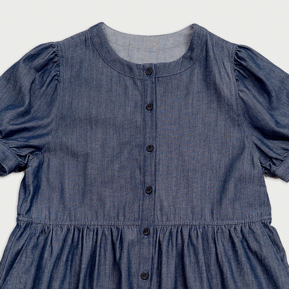 Chikita Puff Sleeveless Dress (Denim) Indigo 252202Did
