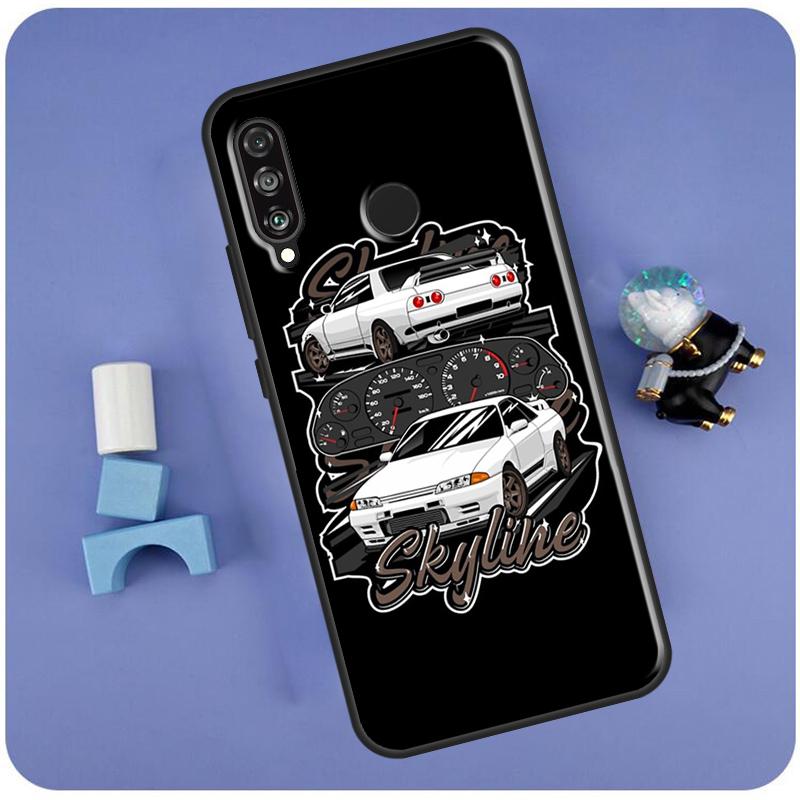 

Skyline R32 For Huawei Nova Y70 Y91 Y90 Y60 Y61 Y72 Y73 3i 7i 8i 11i 12i 9 10 SE P20 P30 P40 Lite Case Huawei Nova 8i