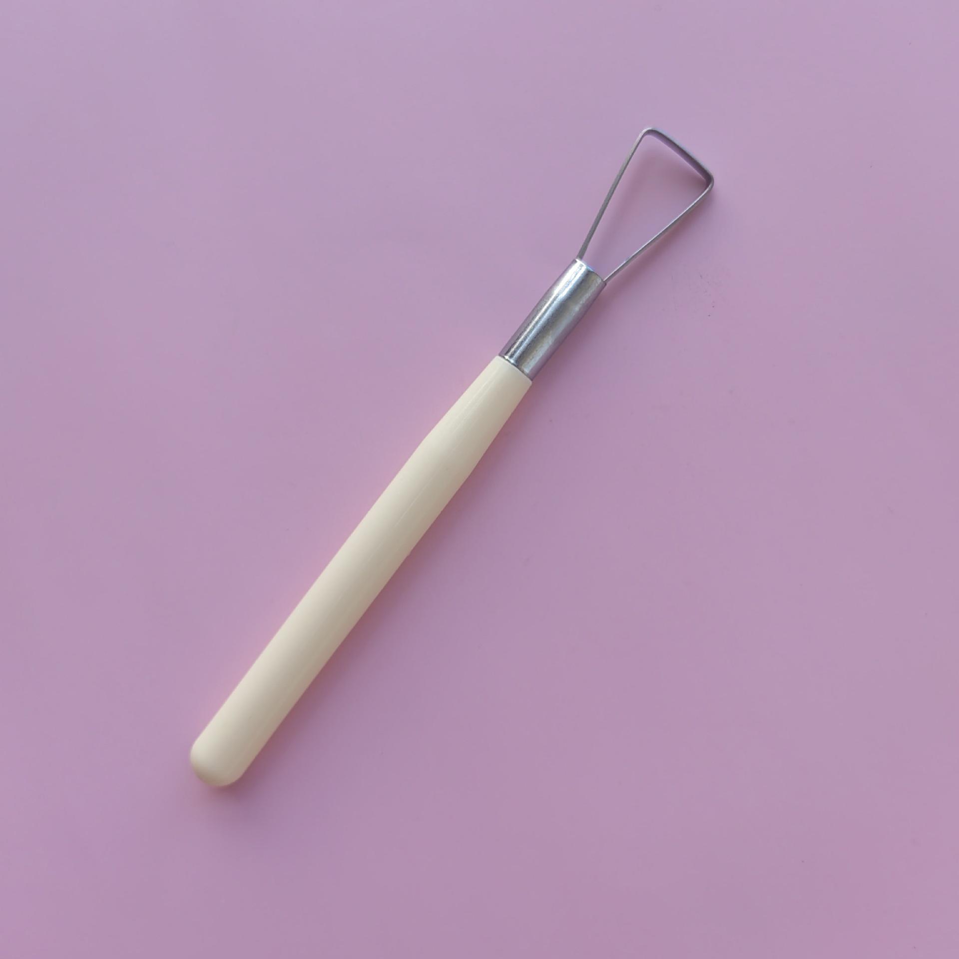 

Art Plastic Clay Carving Tool - Single Color Pottery Sculpture Tool Plastic Single Colored Clay Tool слонова кістка/білий