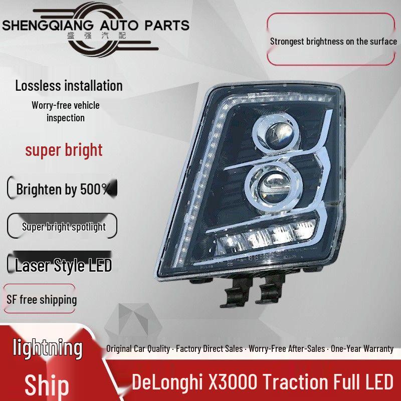 

Compatible with Shaanxi Delong X3000: All-LED Dual-Lens Laser Headlights for Enhanced Front Illumination. Left