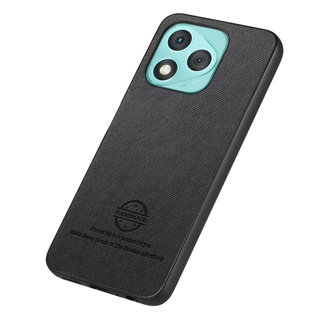 Kožený zadní kryt na telefon For Honor 400 Lite 5G s textilní texturou