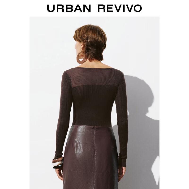 UR Women's Retro Arden Slim Fit Long Sleeve Knit Top