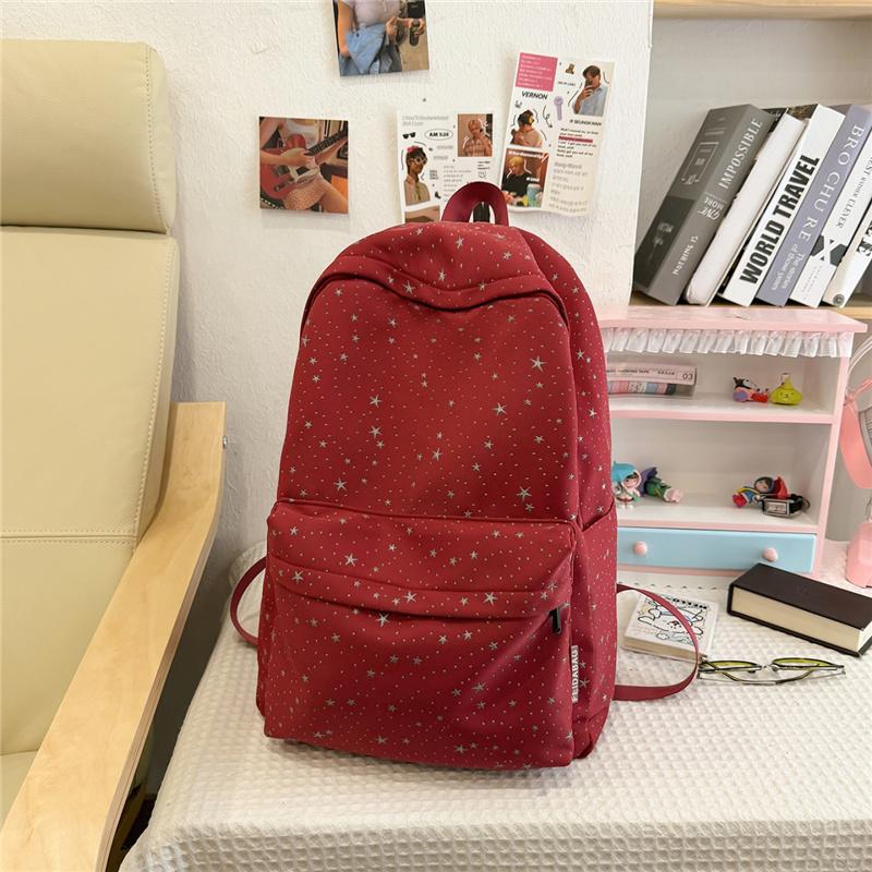 Star Women's Backpack Student Schoolbag