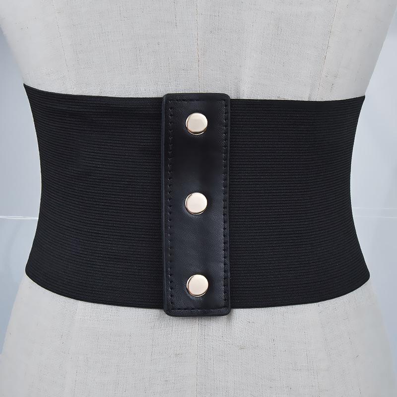 European and American Elastic and Tight Waist, Wide Waist Seal, Women's Decorative Shirt, Suit Skirt, Belt for Women