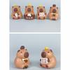 Cartoon Bath Cute Capybara Mini Model Ornament Set For Decoration Desktop